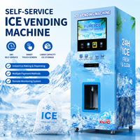 Distributeur automatique de glace en cubes, machine à glace intelligente avec paiement intelligent, machine de vente de glace en libre-service, usage commercial