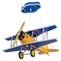 Plafonnier LED moderne en forme d'avion avec télécommande, intensité variable 3CCT, lampe créative de dessin animé pour chambre de garçons, chambre d'enfant, salle de jeux