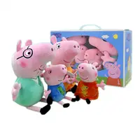 Cerdo rosa de Peppa Pig, almohada George grande, juguetes de peluche para niños