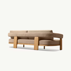 Muebles de Jardín Duraderos de Madera de Teca, Cómodo Conjunto de Sofás para Patio, Terraza, Gimnasio, Villa, Hospital, Sala de Estar - Product Image 6