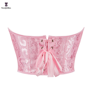 Bustier Reductor para Mujeres de Busto Grande con 12 Varillas de Plástico de Soporte Corsé Rosa Corto Tallas Grandes S-XXXXXXL con 4 Broches - Product Image 3