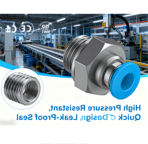 Connecteur rapide pneumatique robuste QS-G3/8-8 (pour tuyau de 8 mm et interface G3/8) - Product Image 2