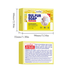 Sapone allo <span class=keywords><strong>zolfo</strong></span> per adulti da 125g, prodotto in Cina, fresco, anti-prurito, antibatterico, minerale, per il trattamento dell'acne, in formato solido - Vendita calda - Product Image 6