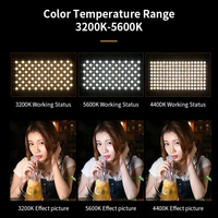 Éclairage Professionnel de Panneau Photo U800 50W, Lumière LED pour Studio et Appareil Photo