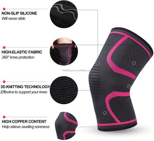 Genouillère de sport respirante et élastique personnalisée, support de compression pour le basketball, protection du genou - Product Image 2