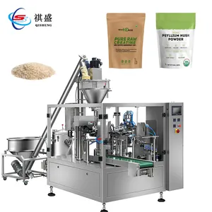 Máquina de envasado de polvo para suplemento alimenticio, embalaje de péptido de colágeno para creatina, monohidratado, espirulina, proteína, phalera