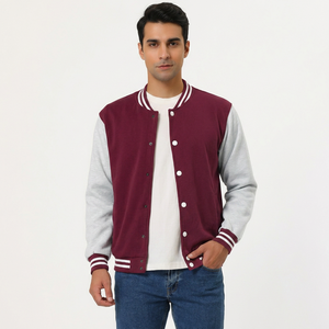 Chaqueta Varsity de Estilo Urbano para Hombre 2025, Ropa de Invierno de Venta Caliente con Nuevo Diseño para Adultos - Product Image 1