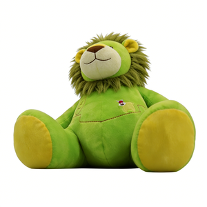 Peluche lion vert personnalisée, peluche lion, peluche lion mignonne, peluche animal de la jungle, jouet lion vert unique - Product Image 4