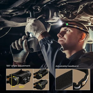 H25lr có thể sạc lại không thấm nước Led Đèn Pha 90 cao CRI mạnh mẽ ánh sáng trắng sáng + Red 660nm Torch IP67 đánh giá - Product Image 4