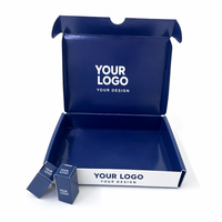 Boîte d'expédition en carton couleur personnalisée avec pelliculage brillant et marquage à chaud pour kits marketing et emballage de marques de détail