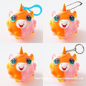 عبر الحدود 3D مضيئة سيليكون الكرة الضغط الكرة القوارض يونيكورن قرصة الموسيقى لعبة الضغط - Product Image 2