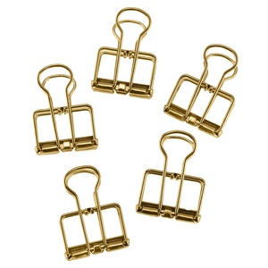 <span class=keywords><strong>Clip</strong></span> de reliure squelette en métal de couleur assortie dans les tailles 19MM 32MM 51MM pour l'organisation de facture papier - Product Image 3