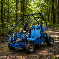 Kart à pédales Kandi 125cc, deux places, tout-terrain, buggy des dunes pour enfants, moteur 4 temps