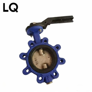 Valvola a Farfalla Rivestita in Gomma con Maniglia, in Ghisa Sferoidale a Tenuta Morbida, per Irrigazione Agricola - Product Image 1