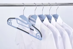 Tpe Rubber <span class=keywords><strong>Plastic</strong></span> Gecoate Kledinghanger Abs <span class=keywords><strong>Plastic</strong></span> Shirt Broek Hangers Voor Jurken - Product Image 2