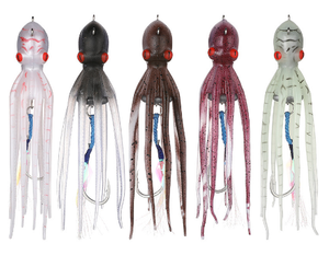 Falda de calamar Jigging Jig Head Hook señuelo de pesca cebo 100g-300g Kevlar Cable <span class=keywords><strong>SX</strong></span> interruptor para peces de agua salada carpa cauchos Tai lentos - Product Image 5
