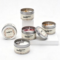 Lilin Bunga Kering Kaleng Taman Hangat, Hadiah Pernikahan Buatan Tangan, Souvenir Ulang Tahun Kreatif, Lilin Aroma Terapi