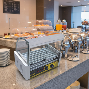 Machine à saucisses électrique en acier inoxydable avec nettoyage facile et conception à porte coulissante - Product Image 2