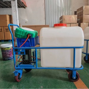 Pulverizador Eléctrico Agrícola de 16 Kg de Capacidad, de Empuje Manual, con Bomba de Alta Presión, Tanque y Carro - Product Image 1