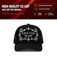 Topi Baseball Berkualitas Tinggi Baru Original 5-Panel Baez X 31 Buzy One Total Black Curved Brim Beard Hats Bordir Huruf