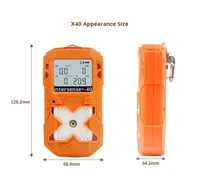 Analizador de Gases Portátil X40, Detector de 4 Gases CH4 O2 H2S CO, Detector de Monóxido de Carbono con Alarma, Precio de Fábrica