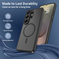 Nouveau pour Samsung Galaxy S26 Ultra Étui magnétique Protection complète de l'appareil photo Translucide Mat TPU+PC Housse de téléphone pour Samsung S26 Ultra