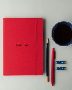 Elegant A5 Hardcover Leather Cover Notebook with Custom Logo and Inner Pages for Wellness & Self-Care <b>Journal</b> Gift - Product Image 1