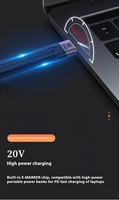 Cable USB 4.0 Gen3 de 100W PD 5A con Carga Rápida, 4K60Hz, 40Gbps, Tipo-C a Tipo-C para Computadora, Teléfono Inteligente, Cámara, Escáner de Código de Barras