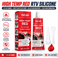 Pembuat Gasket Silikon RTV Temperatur Tinggi, Sealant Otomotif, Warna OEM ODM, Aman untuk Sensor Oksigen, Tidak Korosif, Tahan Minyak, untuk Sepeda Motor