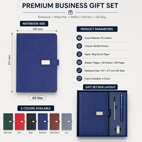 Set de Regalo de Cuaderno y Bolígrafo con Logotipo Personalizado, Set de Escritura Ejecutivo en Varios Colores con Caja Premium para Regalos Corporativos