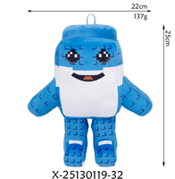 Xinhui Vente en gros personnalisée : Peluche singe super douce Robloxs Brainrot, coussin cadeau