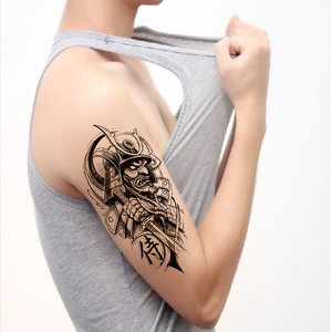 Tatuaje Temporal Impermeable Xqb de Manga Pequeña para Brazo, Diseño Corona Rey Rosa, <span class=keywords><strong>Lobo</strong></span> Salvaje, Tigre, para <span class=keywords><strong>Hombres</strong></span> - Product Image 5