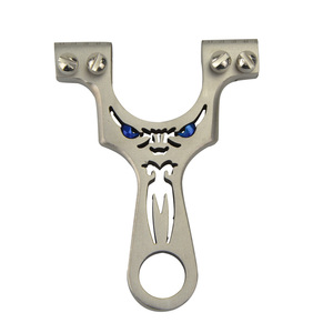 Ensemble de 1 Lance-Pierre de Haute Qualité en Acier Inoxydable au Design Raffiné, Accessoire de Chasse Portable pour Amateurs de Tir et Entraînement - Product Image 2