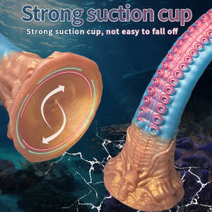 YAQU Dildo Monstre de Forme Spéciale, Design Tentacules d'Octopus, Jouet Sexuel Adulte Fantaisie pour Stimulation du <span class=keywords><strong>Point</strong></span> <span class=keywords><strong>G</strong></span>, 100% Étanche - Product Image 4