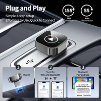 Activador Inalámbrico CarPlay de Alta Resistencia con Materiales ABS, Compatible con el Sistema Cableado Original, Funcionamiento Fluido, Kit Dongle