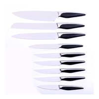 Ensemble de 8 couteaux de cuisine Damas en gros, manches forgés, lames en acier inoxydable, design écologique et ambidextre inclus