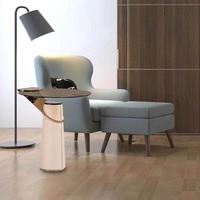 Meubles de luxe pour hôtels et villas, tables basses rondes en verre doré, tables à thé de petite taille, très demandées