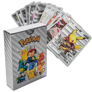 Cartes de jeu Pokémon 55 pour le commerce international, cartes dorées, argentées, noires, collection multilingue - Product Image 4
