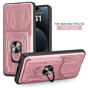 Funda Protectora de Lujo con Soporte Giratorio, Ranura para Tarjetas Magnéticas, Funda Protectora para Teléfono <span class=keywords><strong>Redmi</strong></span> K90 Pro Max/K80 Pro/K80/K70/A5/A3/15C - Product Image 5
