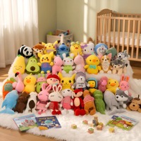 Assortiment de mini-jouets en peluche animaux, porte-clés décoratifs pour bébés, petits animaux en peluche en vrac, prix de carnaval, éducatifs, unisexe