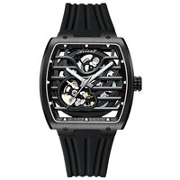 Montre mécanique de luxe AILANG avec tourbillon, boîtier tonneau, pour homme, étanche, lumineuse, automatique, design creux