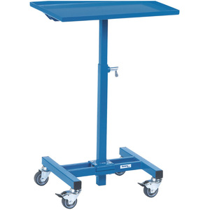 Carretilla de mano de malla de acero Fetra alemana, de cuatro ruedas, industrial, duradera, con recubrimiento en polvo azul lago - Product Image 4