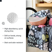 Serviettes de cuisine en microfibre vierges de haute qualité pour la vente en gros, douces, légères, personnalisables, serviettes de thé imprimées, directement de l'usine