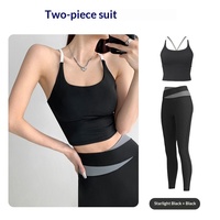 Soutien-gorge de sport personnalisé pour femme à maintien élevé avec bretelles croisées, séchage rapide, pour la course, le yoga et le fitness, grandes tailles, ensemble 2 pièces, modèle BX2138