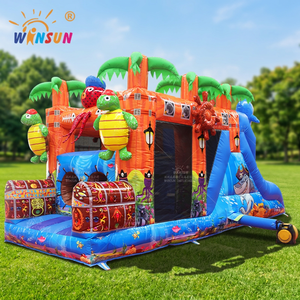 WINSUN Nuevo Diseño de Castillo Inflable para Exteriores, Isla del Tesoro, Parque de Diversiones Inflable - Product Image 1