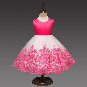 Estate del ricamo backless bowknot abito da sposa per la bambina - Product Image 4