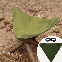 Tabouret pliant d'extérieur en tissu pour le camping et la pêche, chaise triangulaire, housse de siège Oxford pour la pêche