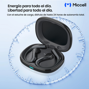 Auriculares TWS Miccell ENC de Oreja Abierta con Gancho, Bluetooth, Ideales para Deporte y Entrenamiento en el Gimnasio - Product Image 3