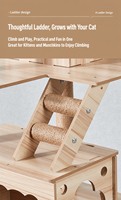 Arbre à chat multi-niveaux en gros d'usine, résistant aux griffures, avec griffoir en sisal et maisonnette pour chat, mobilier pour chat