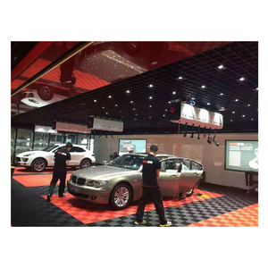 Carreaux de sol antidérapants de garage en PP Carrelage de sol en plastique pour salle de lavage de voiture - Product Image 1